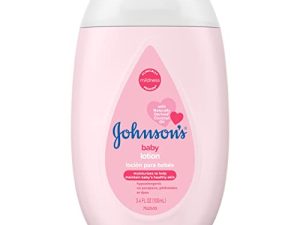 Johnson's Moisturizing Mild Pink Baby Lotion with Coconut Oil for Delicate Baby Skin