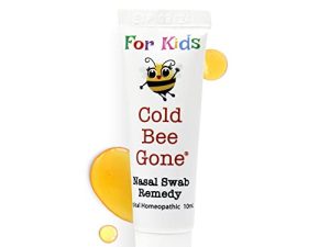 Cold Bee Gone for Kids Nasal Swab Cold and Flu Symptom Remedy w/Manuka Honey - 70+ Doses - All Natural for Kids