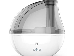 Pure Enrichment® MistAire™ Silver Ultrasonic Cool Mist Humidifier - Lasts Up to 25 Hours