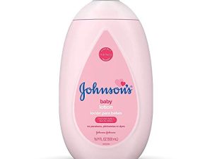 Johnson's Baby Moisturizing Pink Lotion with Coconut Oil Hypoallergenic 16.9 Fl Oz