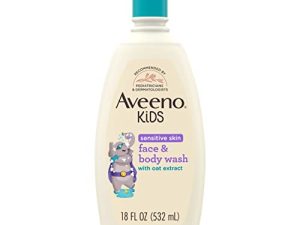Aveeno Kids Sensitive Skin Face & Body Wash with Oat Extract
