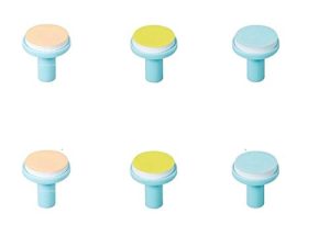 Baby Electric Nail File Replacement Pads Refills - Jaybva 6PCS Replacement Grinding Heads Polish Disc for Standard Nail Trimmer Clippers and Cutter Kit Blue