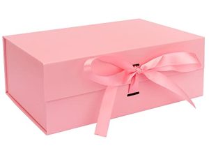 Younik Luxury Gift Box 10.2x7x3.2 Pink Gift Packaging for Graduation