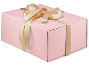 MOYEUPAC Gift Box 9" X 7" X 4" with Magnetic Closure Lid for Gift Packaging
