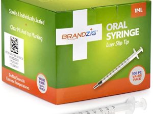 1ml Oral Syringe - 100 Pack – Luer Slip Tip