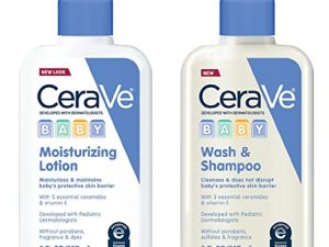 CeraVe Baby Wash & Shampoo 8 oz & Baby Lotion 8 oz Set