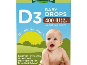Vitamin D Drops for Infants | 400 IU | 9.2 mL | D3 Drops for Kids | Vegetarian