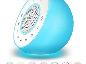 Housbay Glows White Noise Sound Machine - Night Light for Baby