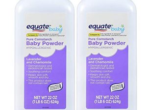 Pure Cornstarch Baby Powder with Lavender and Chamomile (2 Pack)