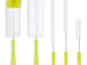Bottle Cleaning Brush Set - Long Handle Bottle Cleaner for Washing Narrow Neck Beer Bottles