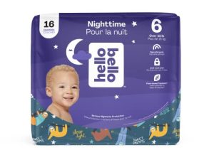 Hello Bello Premium Overnight Baby Diapers Size 6 I 16 Count of Ultra Absorbent and Super Soft