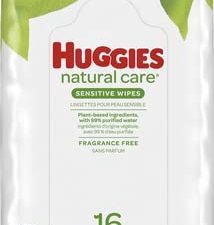 Huggies Natural Care Fragrance Free Baby Wipes 16 Count (6 Pack)