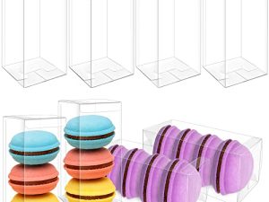 Oomcu 32 PCS Clear Plastic Gift Favor Boxes