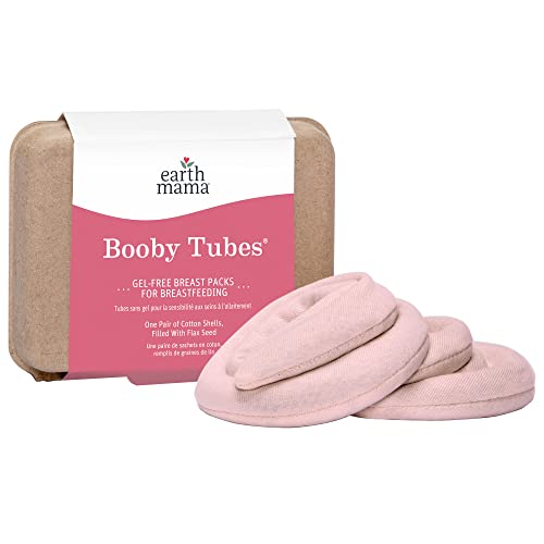 Earth Mama Booby Tubes | Gel-Free Hot & Cold Compress Nursing Packs for Breastfeeding & Tender Breasts Earth Mama Booby Tubes | Gel-Free Hot & Cold Compress Nursing Packs for Breastfeeding & Tender Breasts
