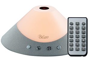 White Noise Machine / Sound Machine / Sleep Machine for Baby and Adults with Remote Control & Adjustable Night Light & Auto-Off Timer & 12 Nature Sounds