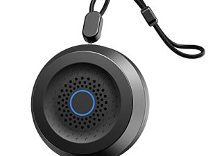 Sleepbox Sound White Noise Machine with 25 Soothing Sounds and 32 Volume Levels with Portable Hanging Rope and Headphone Jack Built-in Battery 4 Timers and Memory Function for Baby Kids Adults (Black)