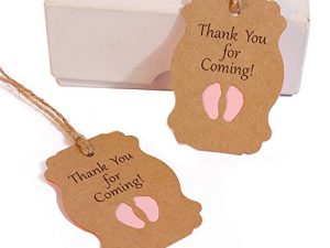 50Pcs Kraft Paper Party Favor Tags
