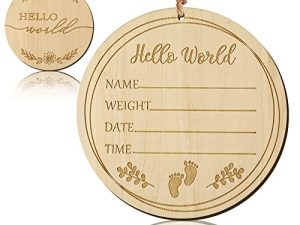LUTER Baby Announcement Sign