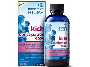 Mommy's Bliss Kids Constipation Ease with Prebiotics & Probiotics: Supports Regularity & Digestive Health