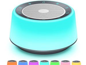 White Noise Machine with 30 Soothing Sounds and 7 Colors Warm Night Light for Sleeping