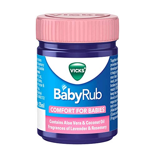 Vicks BabyRub Soothing Vapour Ointment for Babies (25 ml - 0.85 oz) Made in India Vicks BabyRub Soothing Vapour Ointment for Babies (25 ml - 0.85 oz) Made in India