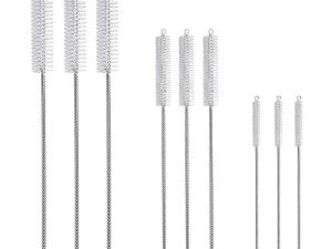 Hiware Drinking Straw Cleaner Brush Kit - (3-Size) 9-Piece Extra Long Pipe Cleaners