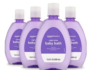 Amazon Basics Hypoallergenic Tear-Free Night-Time Baby Calming Bath