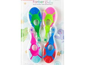 Farber Baby | Toddler Toothbrush (4 Pack) - Extra Soft Bristles