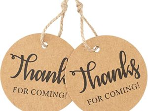 100Pcs Thanks for Coming Gift Tags
