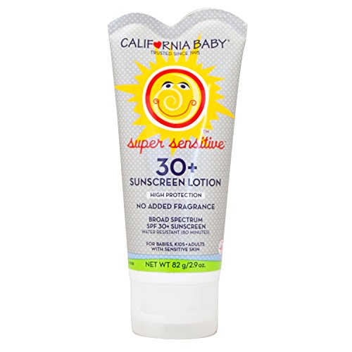 California Baby Super Sensitive Broad-Spectrum SPF 30+ Sunscreen | No Frangrance - 100% Plant-Based (USDA-Certified) | Allergy-Friendly | Benzene-Free | Baby California Baby Super Sensitive Broad-Spectrum SPF 30+ Sunscreen | No Frangrance - 100% Plant-Based (USDA-Certified) | Allergy-Friendly | Benzene-Free | Baby