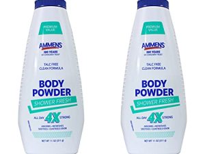Ammens Powder Shower Fresh 11 oz (Pack of 2)