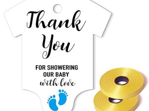 Thank You for Showering Our Baby with Love Tags