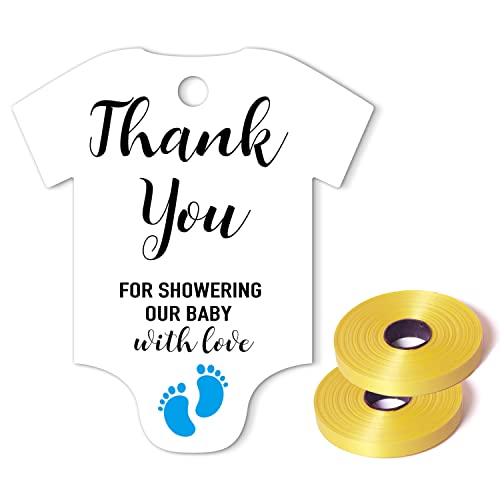 Thank You for Showering Our Baby with Love Tags Thank You for Showering Our Baby with Love Tags