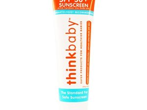 Thinkbaby Baby Suncreen - SPF 50+ - 3 fl oz - Safe for Babies - Dermatologist Recommended