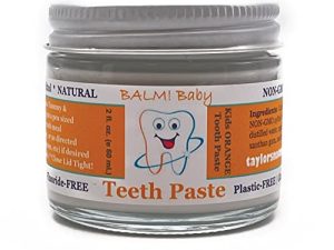 Balm Baby Teeth Paste All Natural Fluoride Free Kids Toothpaste with Xylitol | Vegan