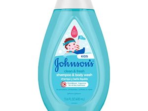 Johnson's Baby Clean Fresh TearFree Children's Shampoo Body Wash Paraben Sulfate DyeFree Formula is Hypoallergenic Gentle on Toddler's Sensitive Skin FreshBoost Fragrance