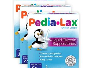 Pedia-Lax Laxative Liquid Glycerin Suppositories for Kids