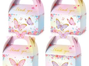 Nezyo Butterfly Party Favor Treat Boxes