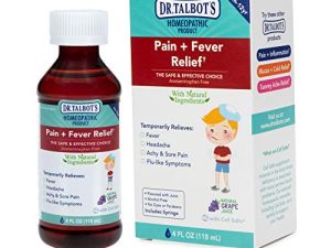 Dr. Talbot's Pain + Fever Relief Liquid Medicine with Natural Ingredients for Children