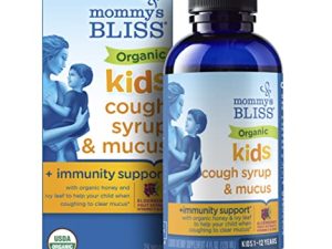 Mommy's Bliss Organic Kids Cough Syrup and Mucus Relief + Immunity Support