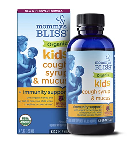 Mommy's Bliss Organic Kids Cough Syrup and Mucus Relief + Immunity Support Mommy's Bliss Organic Kids Cough Syrup and Mucus Relief + Immunity Support
