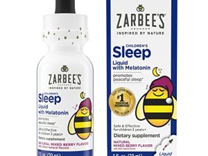 Zarbee's Kids Sleep Supplement Liquid with 1mg Melatonin