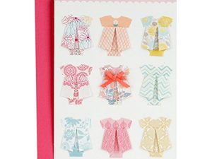 Hallmark Signature New Baby Congratulations Greeting Card (Baby Clothes)