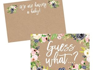 25 Pregnancy Announcement Card Set
