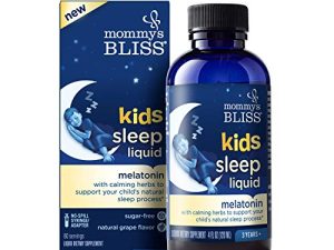Mommy's Bliss Kids Sleep Liquid with Melatonin & Calming Herbs: Supports The Natural Sleep Process for Kids 3 Years & Up