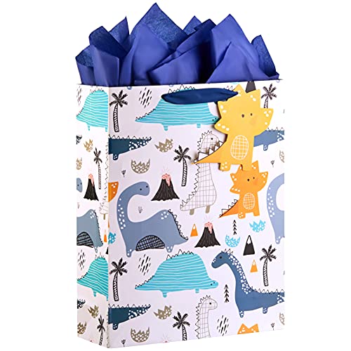16.5" Extra Large Gift Bag with Tissue Paper for Boys (Dinosaurs) 16.5" Extra Large Gift Bag with Tissue Paper for Boys (Dinosaurs)