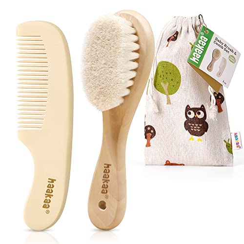 haakaa Baby Hair Brush and Comb Set for Newborns & Toddlers haakaa Baby Hair Brush and Comb Set for Newborns & Toddlers