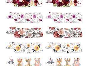 Nasogastric or Oxygen Tube precut Adhesive Tape Floral Mix x 10 Pack. (Right Side)