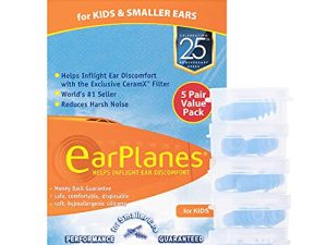 EarPlanes Ear Plugs Kid's Small Size 1 Pair (Pack of 5)