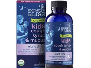 Mommy's Bliss Organic Kids Cough Syrup & Mucus Relief for Night Time